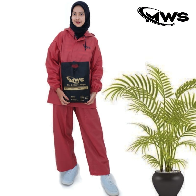 Jas Hujan MWS uk M-L-XL-XXL untuk pria dan wanita DEWASA