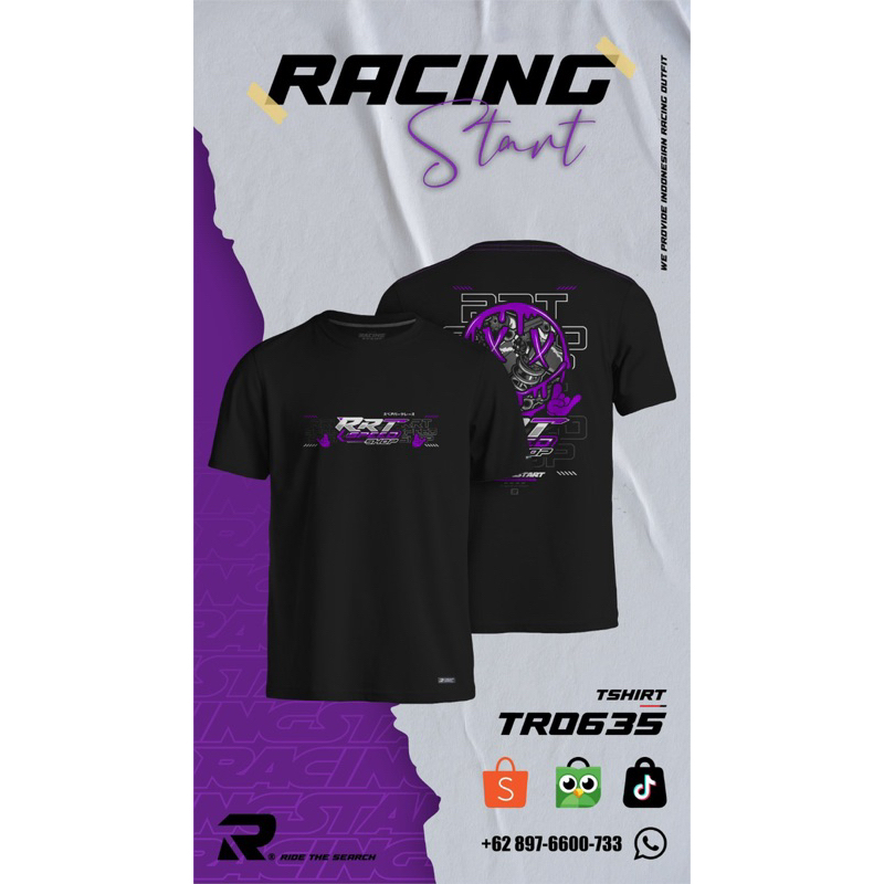 KAOS T SHIRT RRT SPEEDSHOP X RACINGSTART ORIGINAL