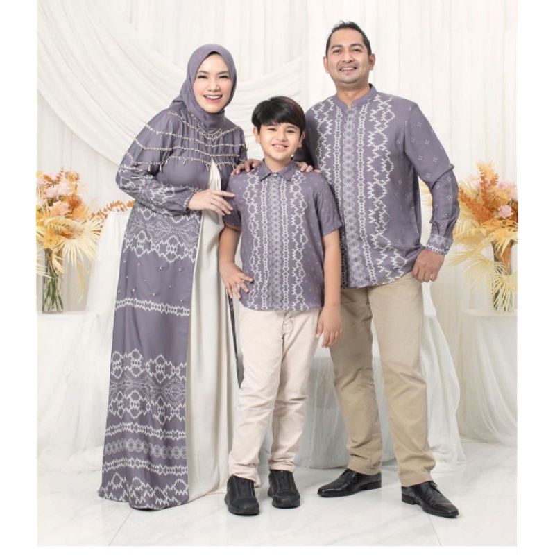 Khalisa Family Set Mom Dress Purple Size S by Javina Official