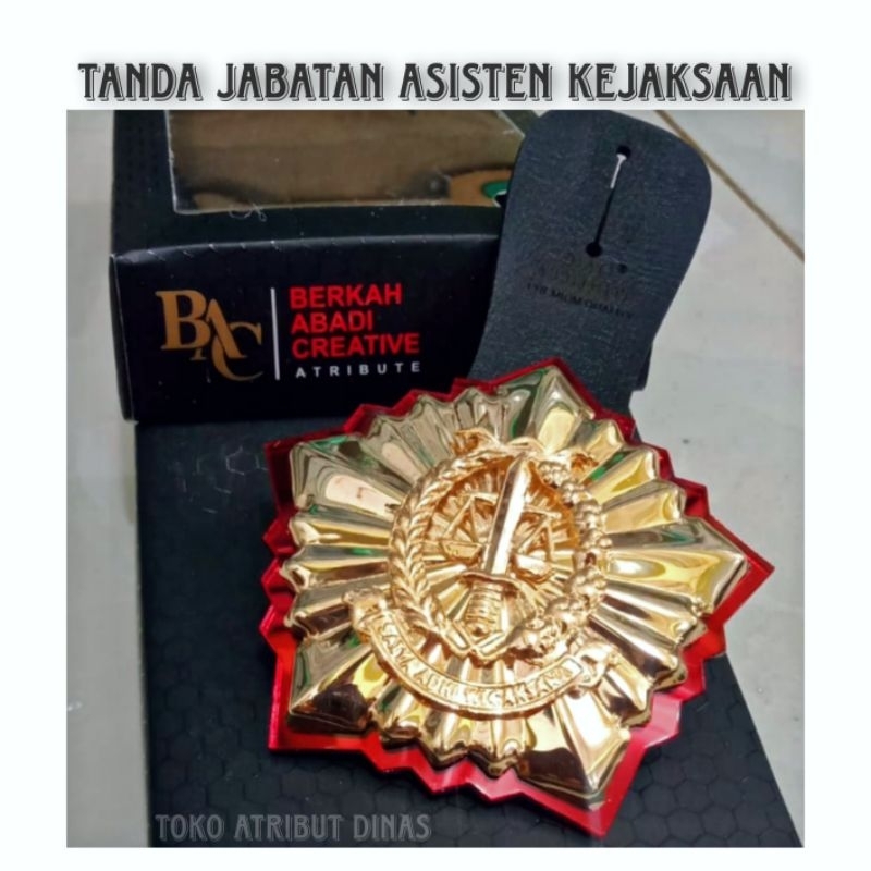 Tanda Jabatan Asisten Jaksa Kejaksaan RI