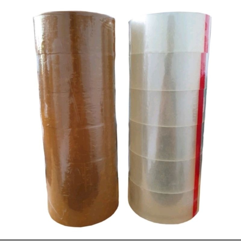

Lakban Coklat - Lakban Bening MPI 45 mm x 100 yard isi 6 pcs (1 slop) setara Daimaru