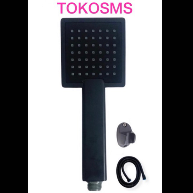 hand shower kotak BLACK shower minimalis hand sower HITAM shower set