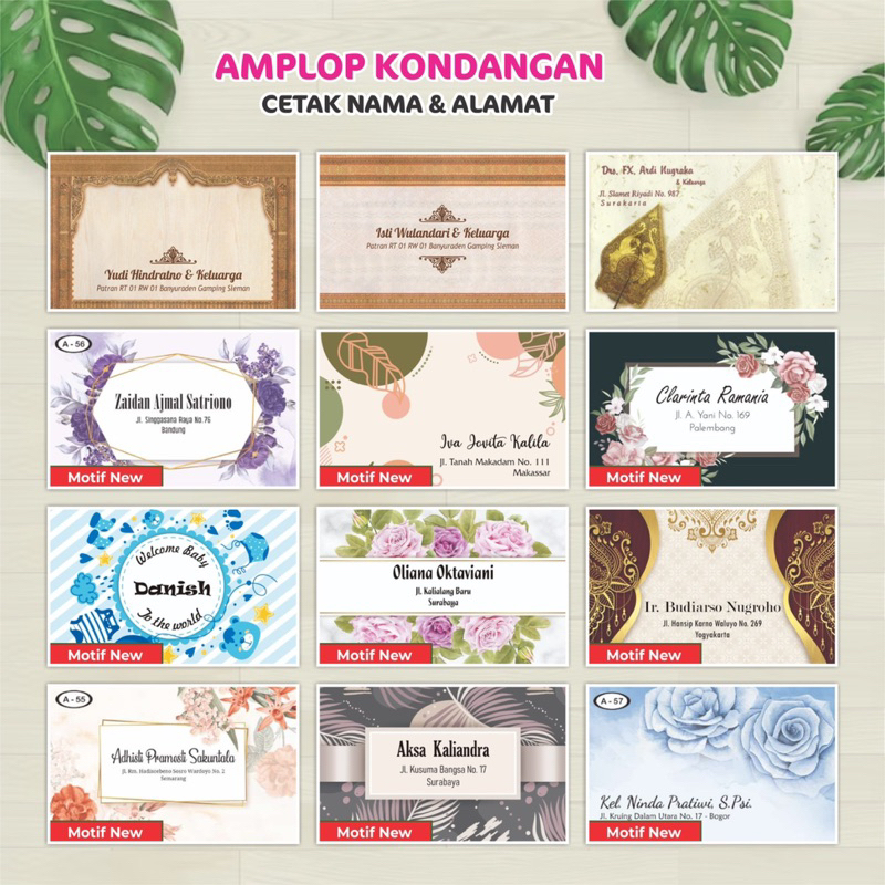 

Amplop Kondangan Custom Nama (Isi 50pcs)