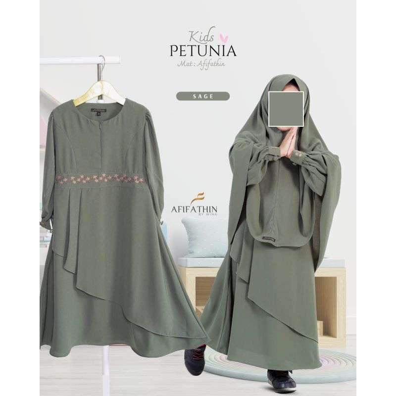 Gamis Set Kids Petunia by Afifathin