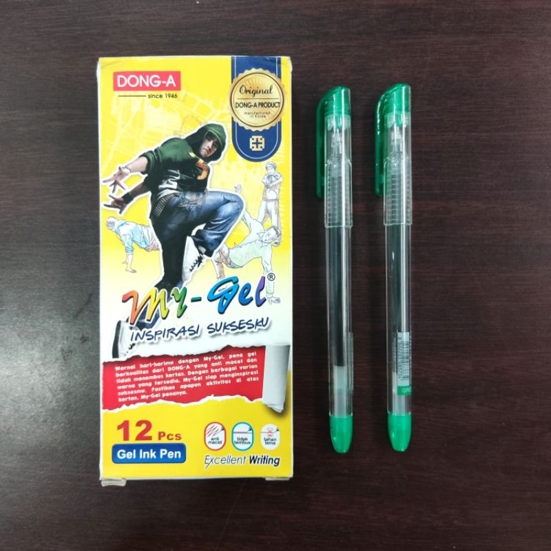 

PULPEN MY GEL DONG-A 0.5MM / PEN MY GEL DONG-A 0.5 MM / HIJAU