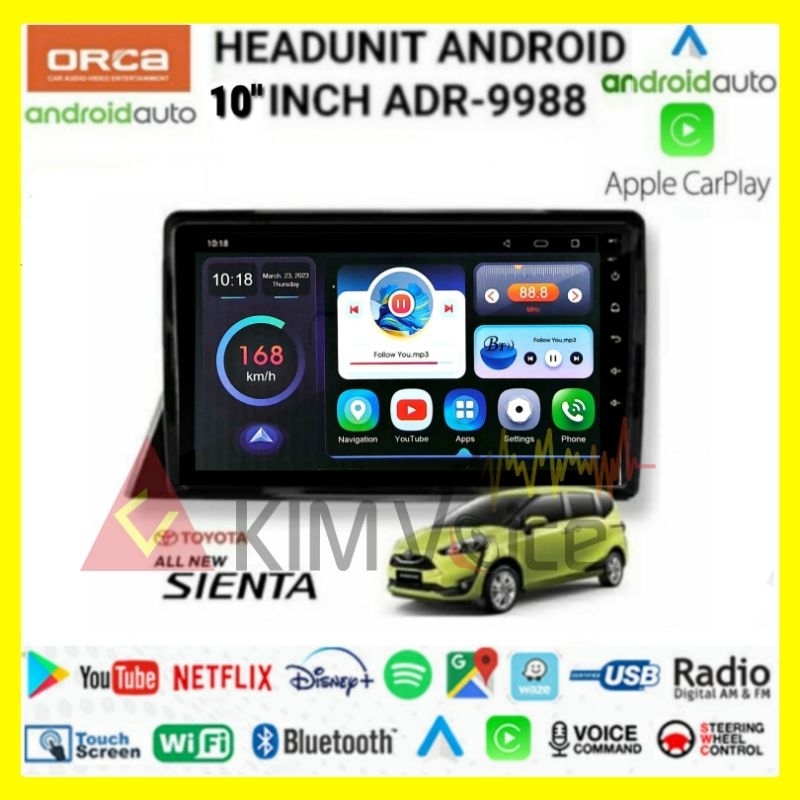Head Unit Android Orca 10 inch OEM all new Sienta