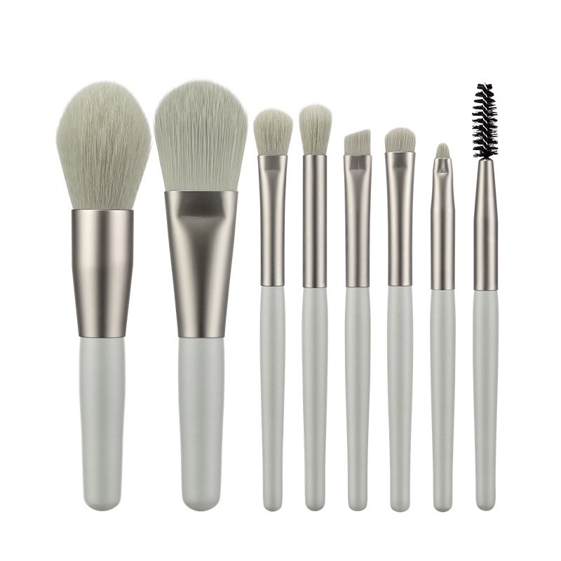 Brush Set Mini Travel Make Up Brush Kuas Set Make Up 8 pcs