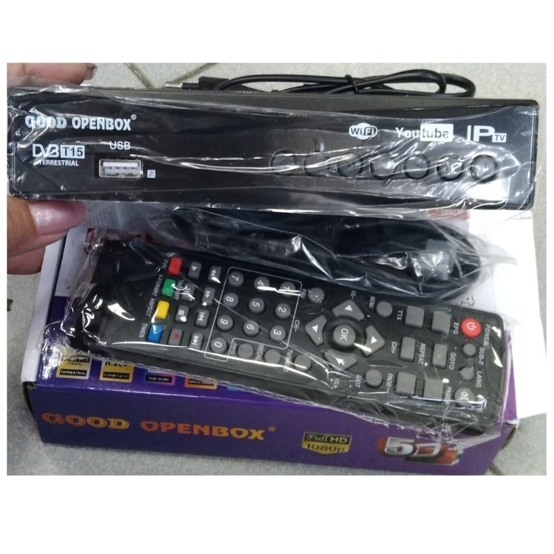 STB TV Digital Set Top Box DVBT2 Alat Menangkap Siaran Digital Terrestrial Dvb-T2 High Definition