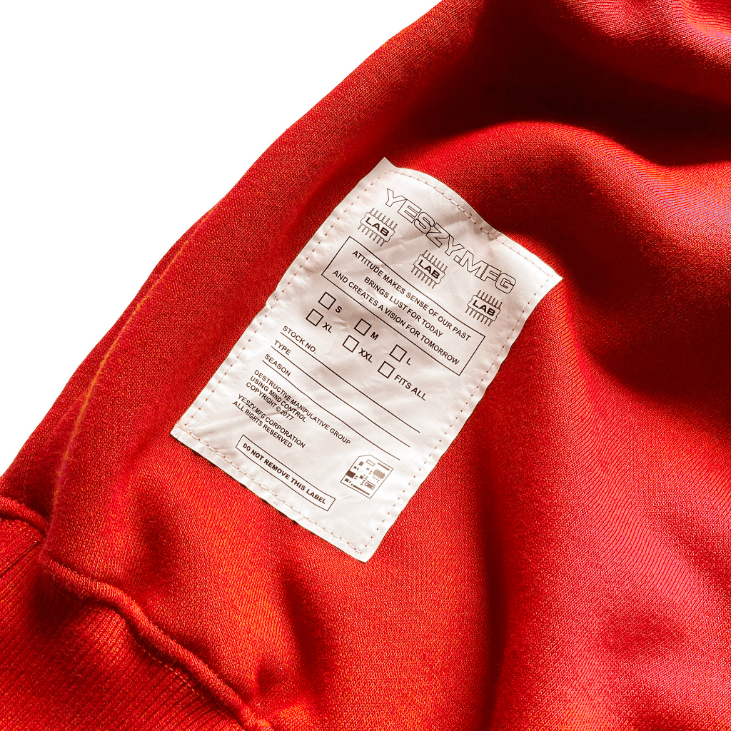 YESZY.MFG Boxy Fit Red Hoodie (375 GSM)