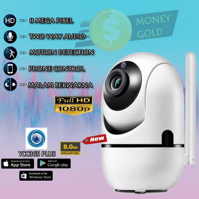 Cctv IP Kamera Wifi App Ycc365pluss 1080P 5Mp human Tracking CAMERA wireless