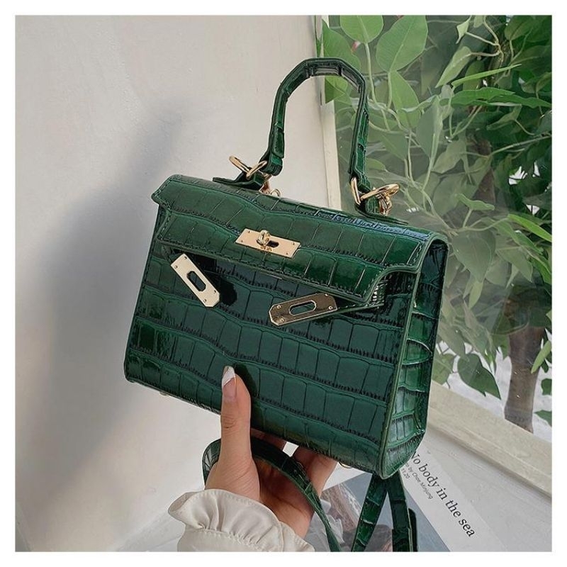 Tas wanita import croco F23451 ibags