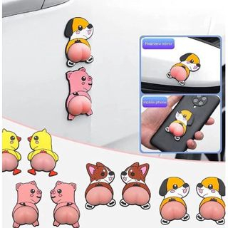 STIKER 3D KARAKTER BUMPER MOBIL ANTI BENTUR