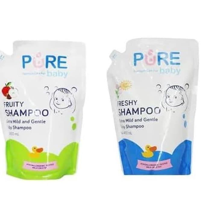 Pure Baby BB Purebb Shampoo 450ml Freshy Fruity Melembutkan Rambut Bayi