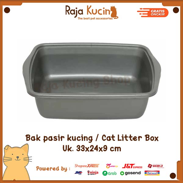 Bak pasir kucing / Cat Litter Box / Tempat kotoran hewan