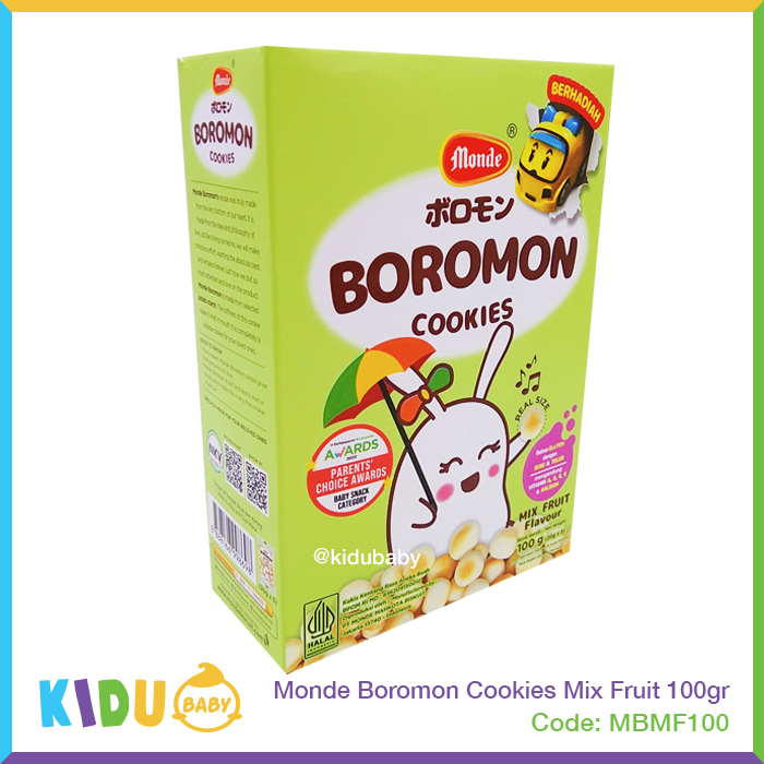 Biskuit Bayi &amp; Anak Monde Boromon Cookies 120gr Cemilan Sehat Bayi &amp; Anak / Kidu Baby