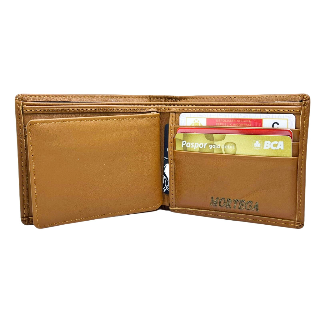 Dompet Lipat Pria Mortega Kulit Asli / Premium Leather - A-10