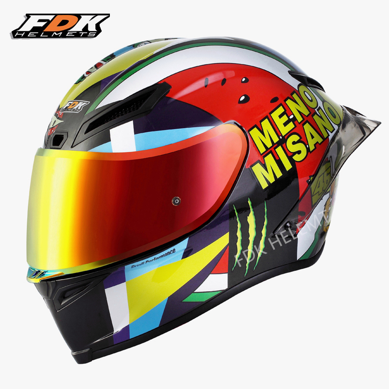 FDK Helm Full Face Misano 2023 Pista Model Motor Helm Tersedia Untuk Pria Dan Wanita Bisa Cod