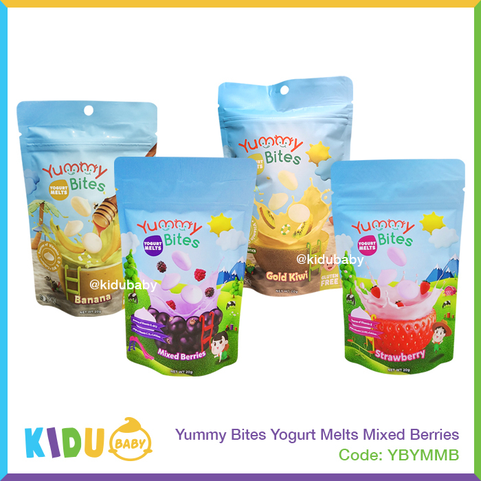 Yummy Bites Yogurt Melts Cemilan Yogurt Bayi Anak / Kidu Baby