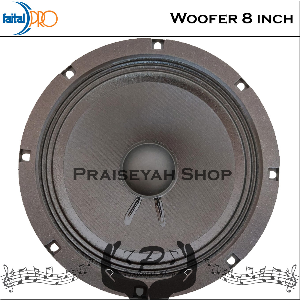 Faital Woofer Speaker Komponen 8 inch 8FE200 8 ohm