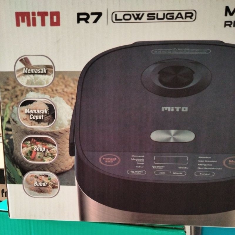RICE COOKER MITO MULTI DIGITAL R7 low sugar low Karbo carbo diabetes 8 menu masak garansi resmi
