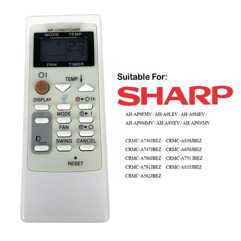 REMOT REMOTE AC SHARP PLASMACLUSTER CMRC A751, A791, A793,JBEZ ORIGINAL TANPA SETING