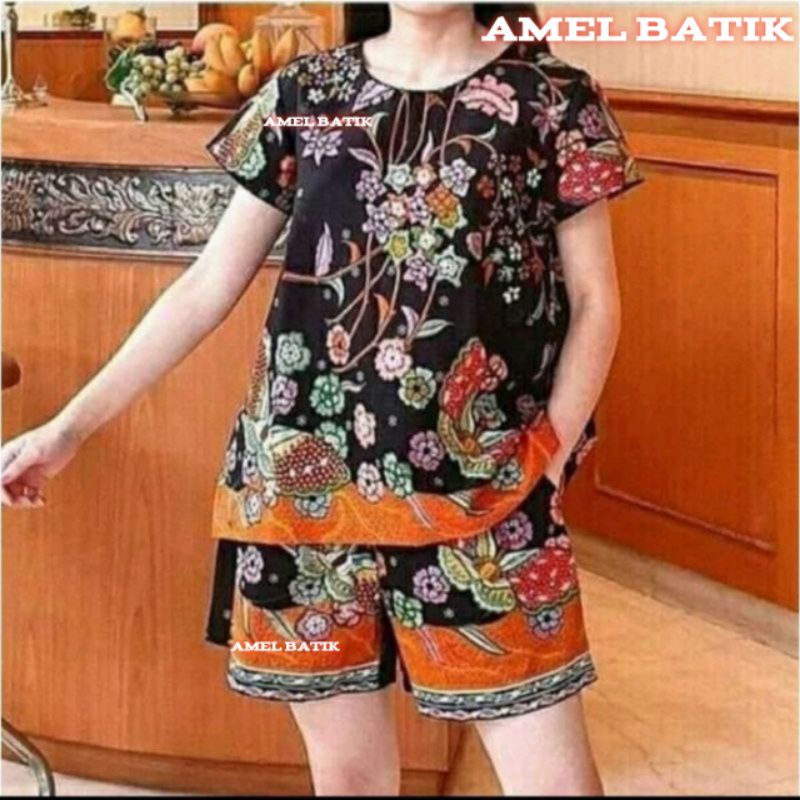 SETELAN BATIK UNGGUL JAYA || SETELAN BATIK CELANA PENDEK