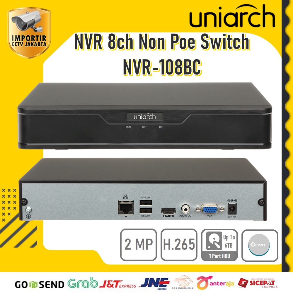 NVR 8ch UNIARCH 108BC