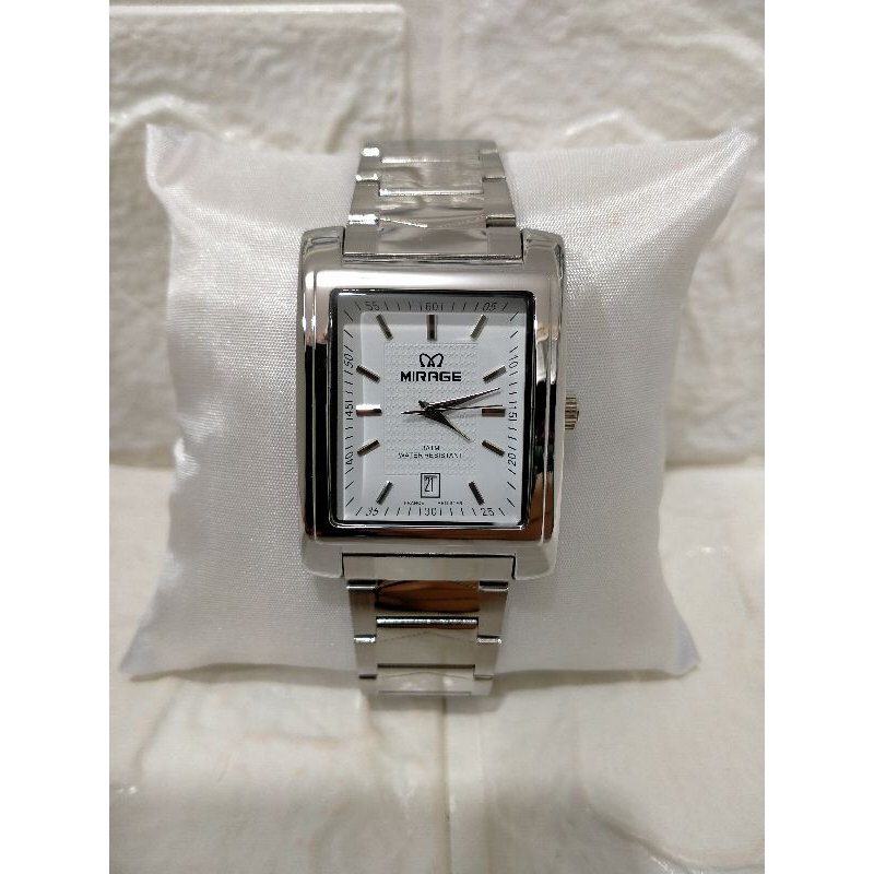 MIRAGE 8212 BSP-M GLORY JAM TANGAN PRIA RANTAI STAINLES STELL