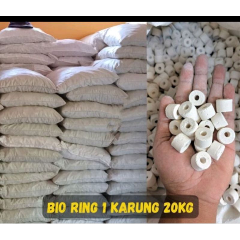 Bioring keramik ring FILTER KOLAM BIO RING 20KG