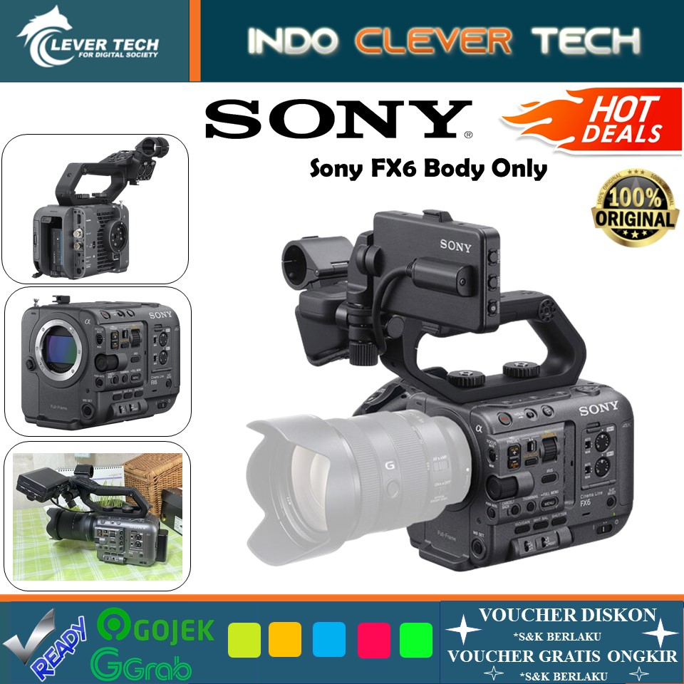 Sony ILME-FX6T FX6 Full Frame Cinema Camera Body Only - Garansi Resmi