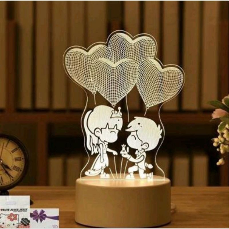 LAMPU TIDUR AESTHETIC 3D ~ LAMPU HIASAN KAMAR TIDUR 3D