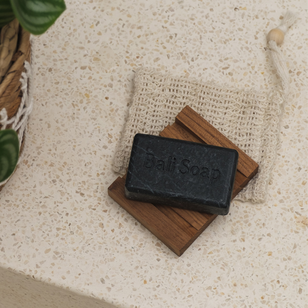 Bali Soap Essential Oil Bar Soap 95g - TeaTree &amp; Activated Charcoal