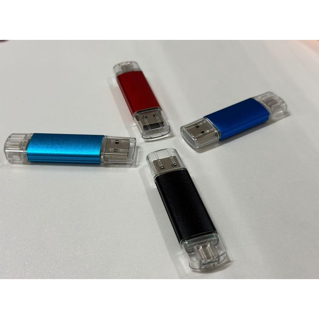 FLASHDISK OTG USB 2.0 dan Miscro USB Metal Case, 16GB/32GB/64GB