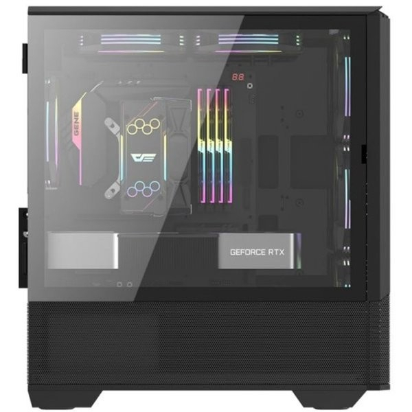 AIGO DARKFLASH DLC31M BLACK - MATX - CASING GAMING