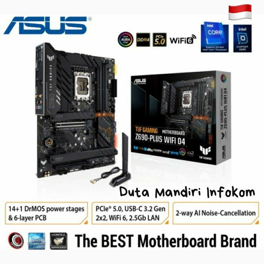 Asus TUF Gaming Z690 Plus WiFi D4 - [Socket 1700, Z690, DDR4, USB3.2]