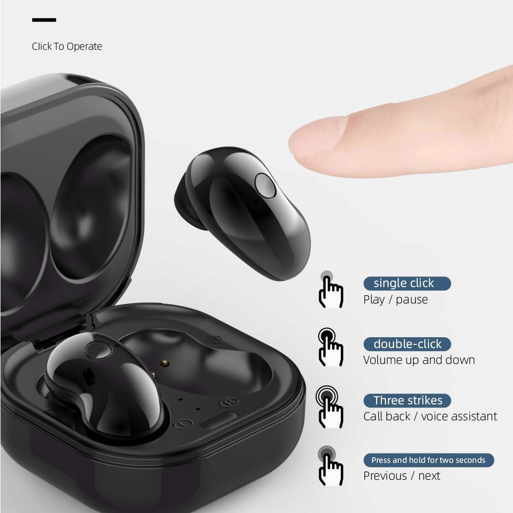 TWS Color Wireless Earphone Bluetooth Gaming Earbuds Noise-cancelling e-sports Headphones Headset low delay Intelligent Digital Display Breathing Lamp Waterproof Upgraded Bluetooth 5.1 - S6 SE,S6 PLUS(COD)