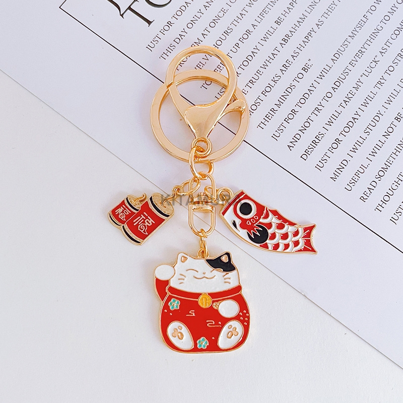 AT06 GANTUNGAN KUNCI KUCING JEPANG/KEY CHAIN/SOUVENIR/GANTUNGAN KUNCI LUCU/GANTUNGAN KUNCI KARAKTER/AKSESORIS TAS