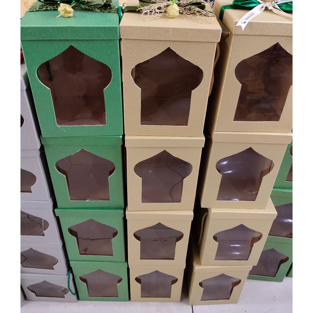 

Box Lebaran Bentuk Kubah Masjid / Packaging Lebaran Idul Fitri Ramadhan / Packaging 2 toples 500gr