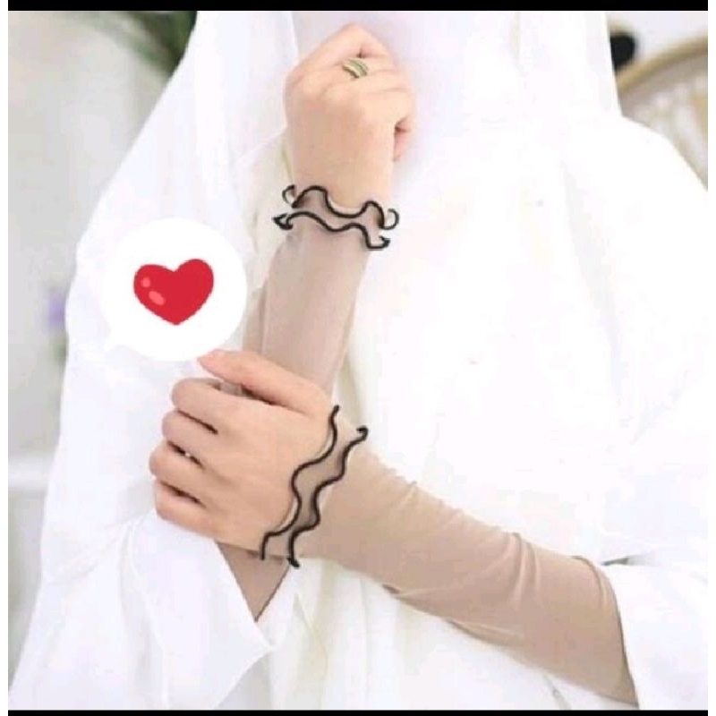 Handsock tangan Jersey handsock Manset hijab manset tangan