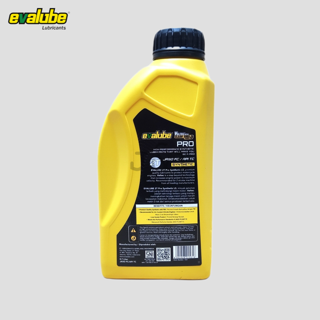 Oli Samping Evalube 2T PRO API TB 0,7 Liter - Oli Samping