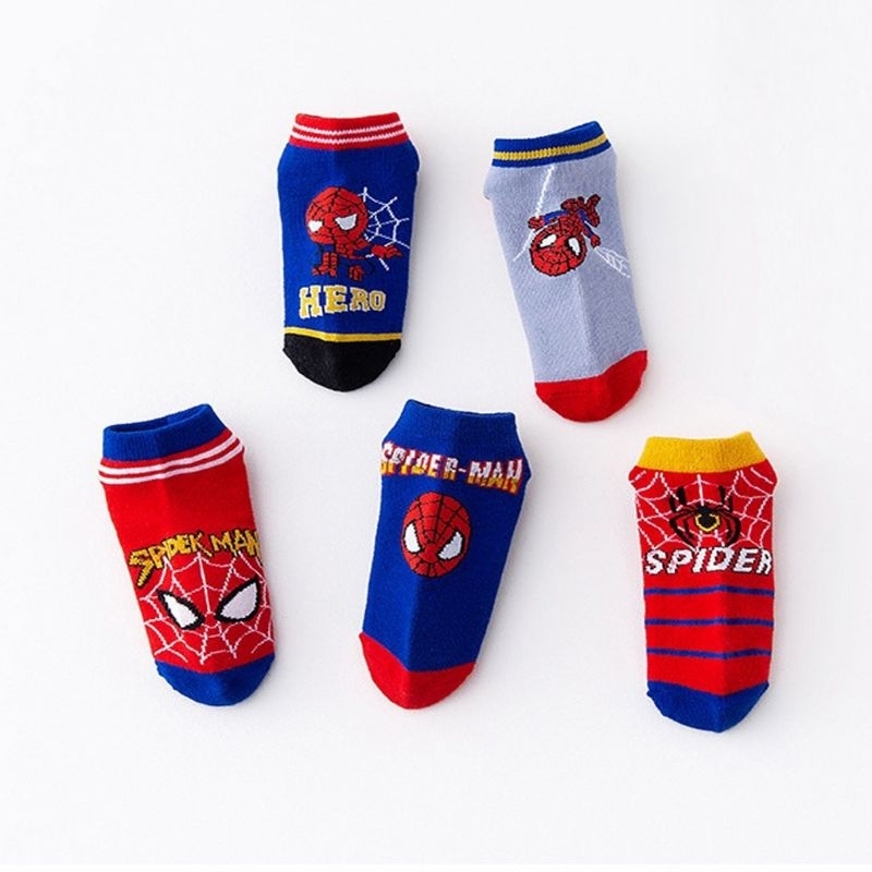 Kaos Kaki Anak Marvel Avenger Spiderman Captain America