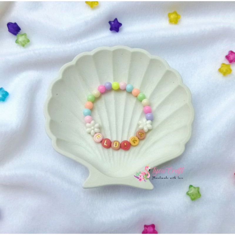 Gelang Anak Custom Nama Gelang Manik Anak Gelang Lucu Gelang Bayi