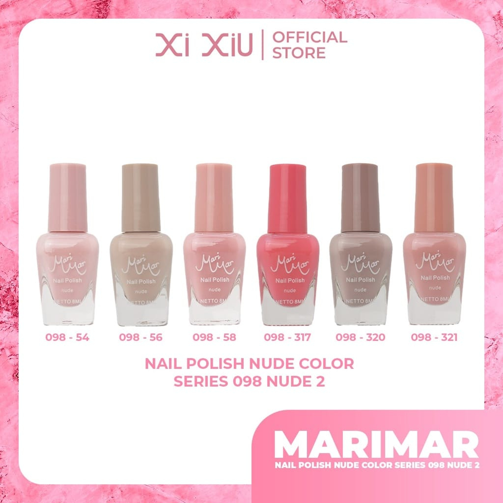 MARIMAR XI XIU NAIL POLISH NUDE COLORS NEW FASHION 088 | KUTEK MARIMAR | KUTEK IMPORT | BPOM | HALAL