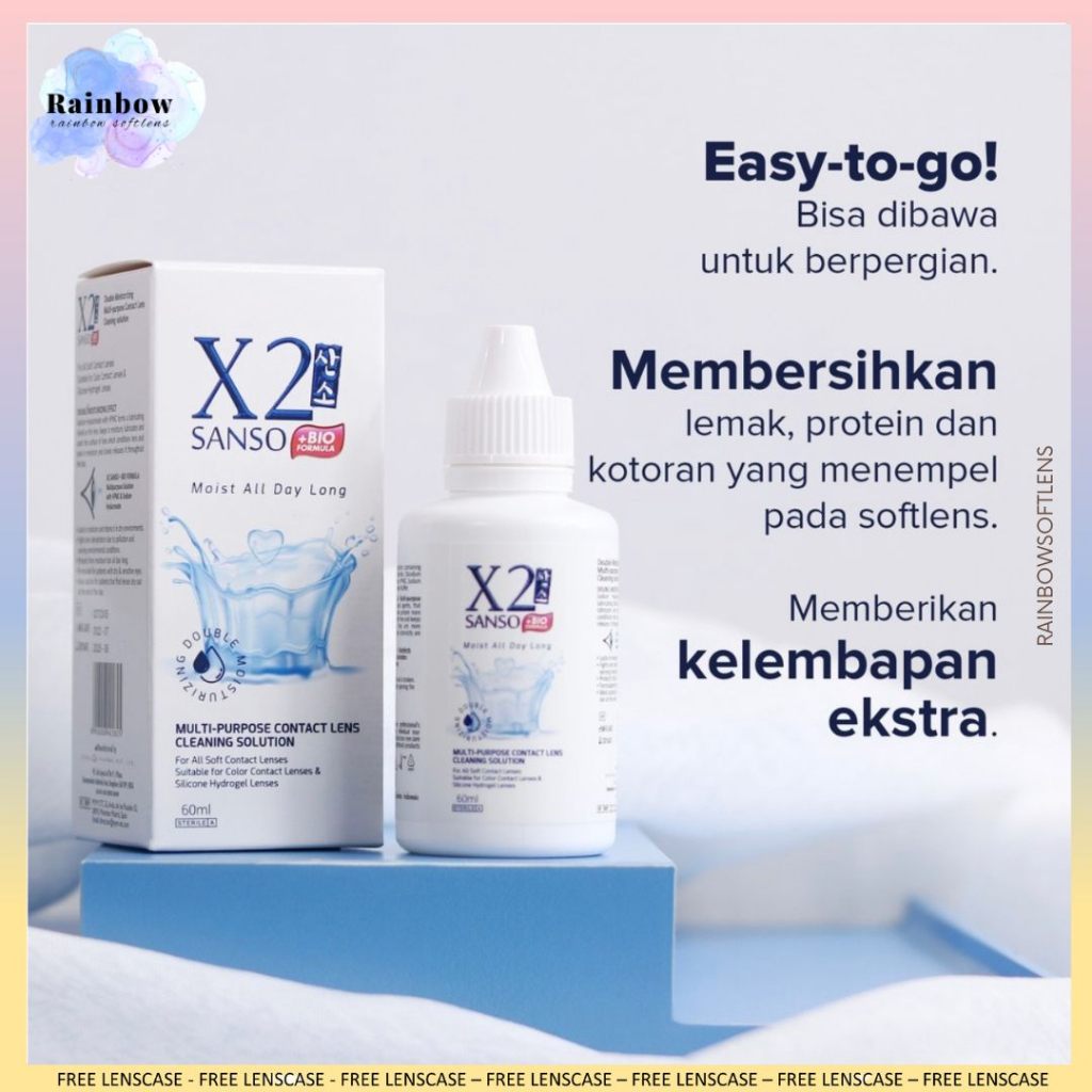 CAIRAN  X2 SANSO BIO FORMULA UK. 60ML PEMBERSIH SOFTLENS