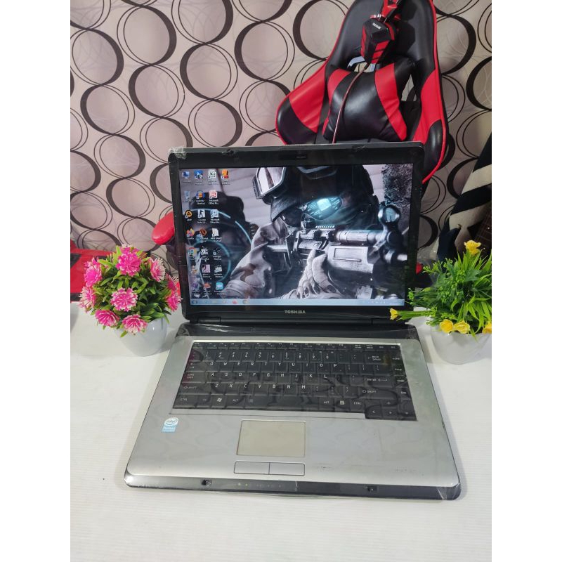 Laptop Toshiba Satelite L300 Ram 2/320gb Windows 7 Siap Pakai Fitur Lengkap COD