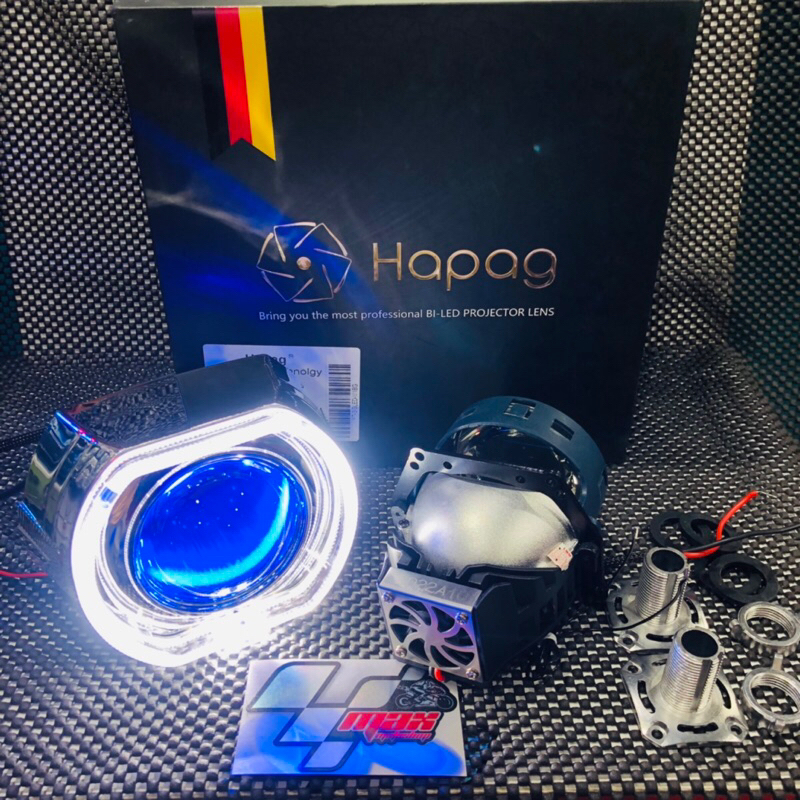 PROJECTOR BILED HAPAG M1 70WATT  GERMAN QUALITY+SHROUD BMW DEVIL EYES