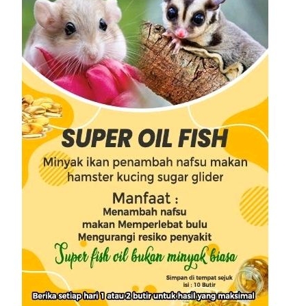 SUPER FISH OIL MINYAK IKAN PENAMBAH NAFSU MAKAN