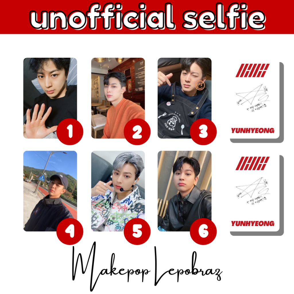 [MIN. 3 PC] IKON UNOFFICIAL SELFIE BOYFRIENDABLE - BOBBY CHANWOO JAY JUNE JINHWAN JUNHOE SONG YUNHYEONG DK DONGHYUK