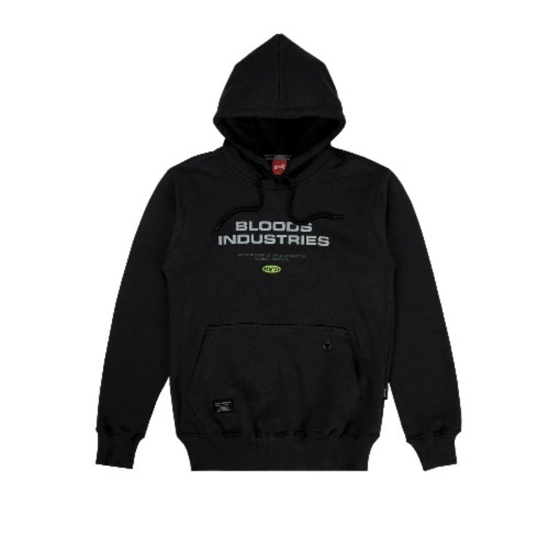 BLOODS HOODIE INDUSTRIES BLACK PRIA/WANITA
