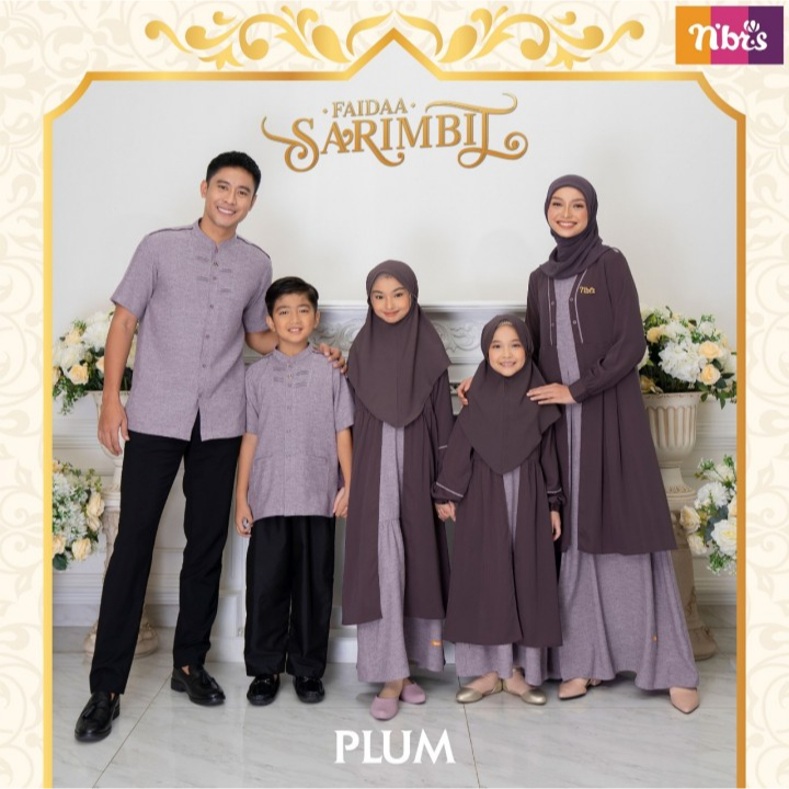 [ SALE ] SARIMBIT 2023 NIBRAS NBRS FAAIDA FAIDAA PLUM KOKO AYAH ANAK GAMIS IBU ANAK XS - XXL 5XL XXX